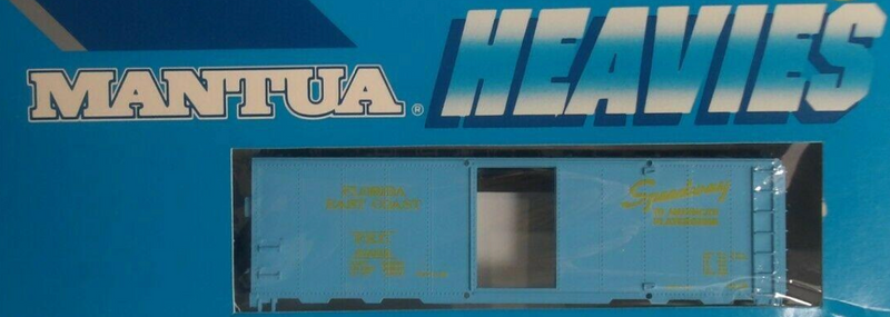 Mantua Heavies 734-51 HO Scale 40' Steel Boxcar Kit Florida East Coast FEC 21019 - NOS