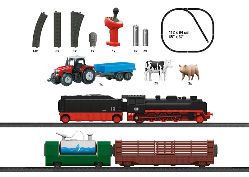 Marklin My World 29344 HO Scale Farm Starter Set Sound (Battery Pwd)
