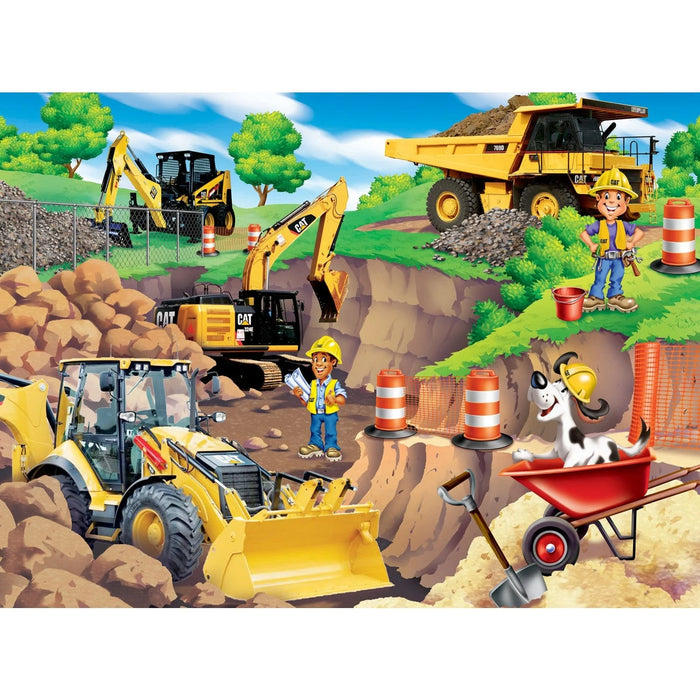 MasterPieces 11846 Caterpillar: Construction Vehicles Day at the Quarry 60 Piece Puzzle