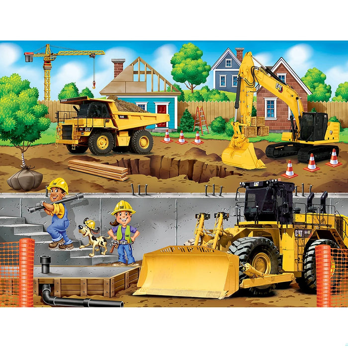 MasterPieces 12029 Caterpillar: Construction Vehicles in My Neighborhood Puzzle 60 Piece Puzzle