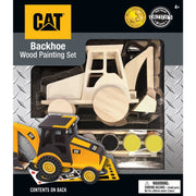 MasterPieces 21718 Caterpillar: Construction Backhoe Wood Set with Paint & Brush