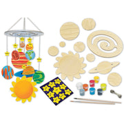 MasterPieces 22023 Paint Your Own: Solar System Mobile Wood Kit with Paint & Brush