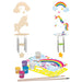 MasterPieces 22024 Paint Your Own: Unicorn Wind Chime Wood Kit with Paint & Brush