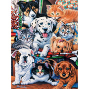 MasterPieces 31366 Playful Paws: Hide & Seek Various Kittens & Puppies EzGrip 300 Piece Puzzle