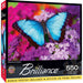 MasterPieces 31622 Brilliance: Iridescence (Butterfly on Flowers) 550 Piece Puzzle