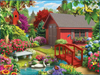 MasterPieces 31693 Lazy Days: Over the Bridge (Springtime in Backyard) 750 Piece Puzzle