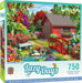 MasterPieces 31693 Lazy Days: Over the Bridge (Springtime in Backyard) 750 Piece Puzzle