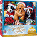 Maste Pieces 31709 Sparkle Shine: Christmas Santa Paws Puppies 500 Piece Puzzle