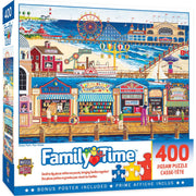 MasterPieces 31825 Family Time: Ocean Park (Shore Boardwalk) 400 Piece Puzzle