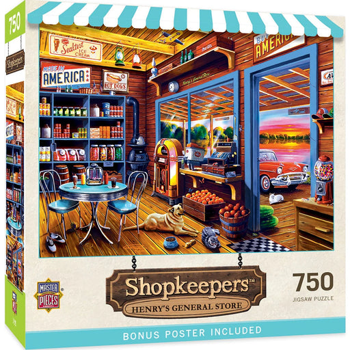 MasterPieces 31828 Shopkeepers: Henry's General Store 750 Piece Puzzle