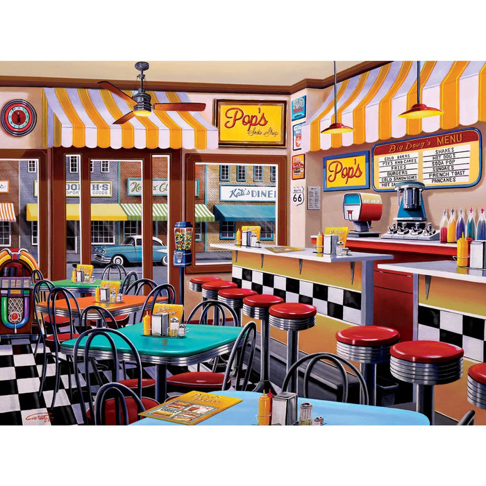 MasterPieces 31829 Shopkeepers: Pop's Soda Fountain 750 Piece Puzzle