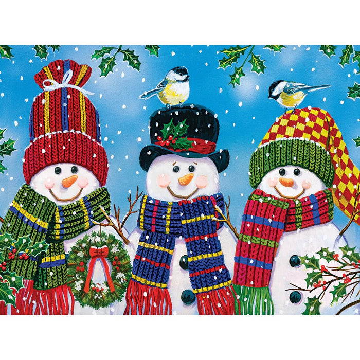 MasterPieces 31910 Happy Holidays: Snowy Afternoon (Snowmen) EzGrip 300 Piece Puzzle