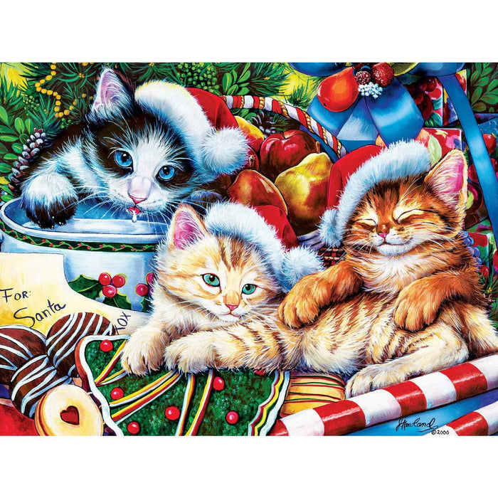 MasterPieces 31911 Christmas Treasure Kittens EzGrip 300 Piece Puzzle