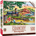 MasterPieces 31932 Country Escapes: Apple Express Train Station by Lake 550 Piece Puzzle