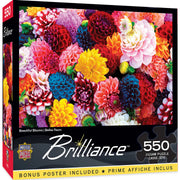 MasterPieces 31988 Brilliance: Beautiful Blooms 550 Piece Puzzle