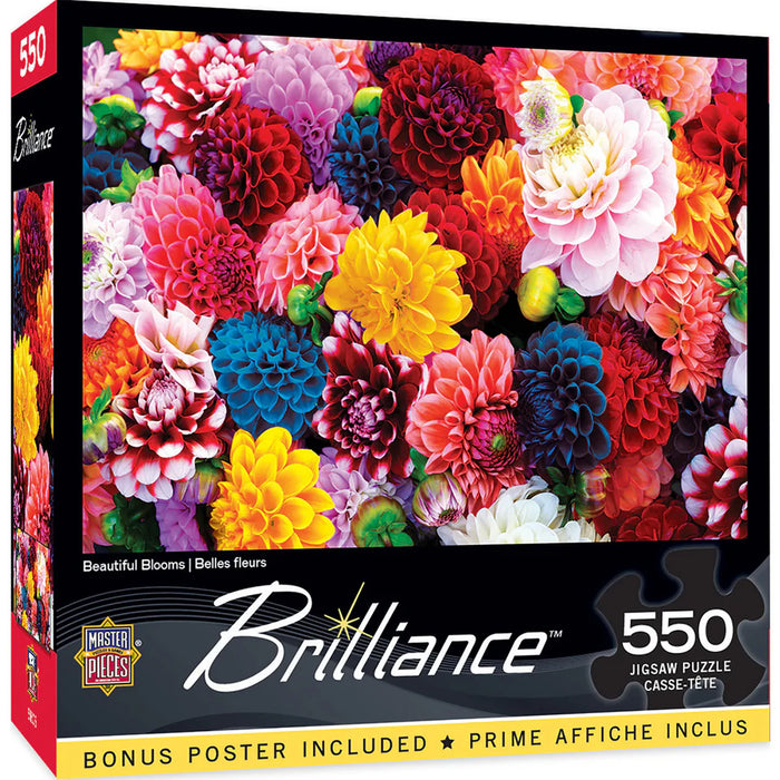 MasterPieces 31988 Brilliance: Beautiful Blooms 550 Piece Puzzle