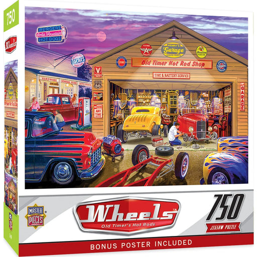MasterPieces 32000 Wheels: Old Timer's Hot Rods 750 Piece Puzzle