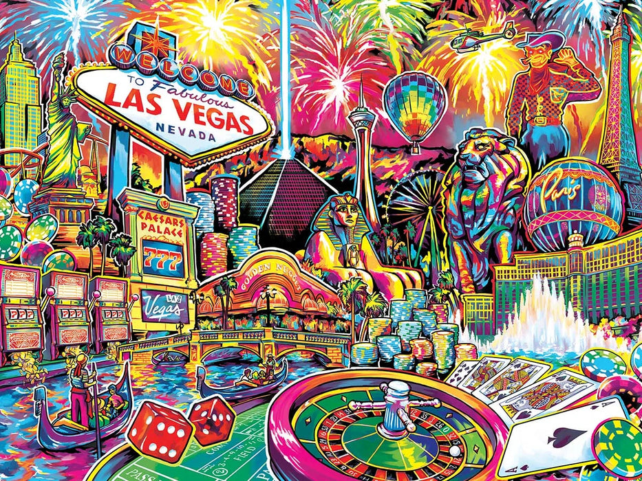 MasterPieces 32025 Greetings From: Las Vegas Collage 550 Piece Puzzle