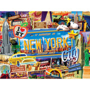 MasterPieces 32026 Greetings From: New York City The Big Apple Collage 550 Piece Puzzle