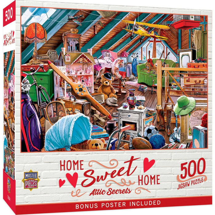 MasterPieces 32041 Home Sweet Home: Attic Secrets Puzzle 500 Piece Puzzle