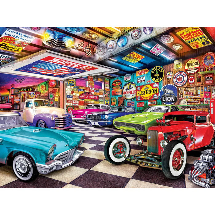 MasterPieces 32053 Wheels: Car Collector's Garage 750 Piece Puzzle