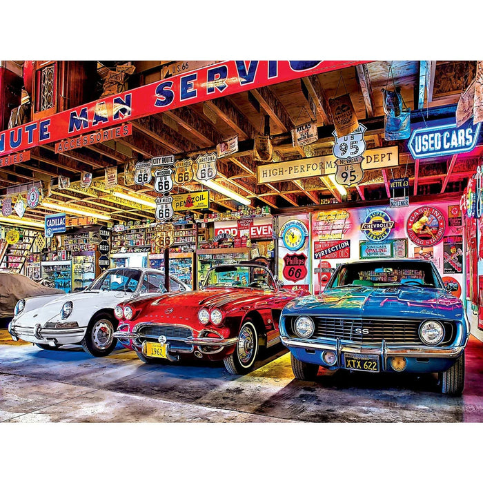 MasterPieces 32081 Wheels: Triple Threat Classic Cars 750 Piece Puzzle
