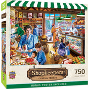 MasterPieces 32140 Shopkeepers: Cakes & Treats Store 750 Piece Puzzle