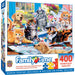 MasterPieces 32211 Family Time: Puzzling Gone Wild (Cats & Dogs) 400 Piece Puzzle