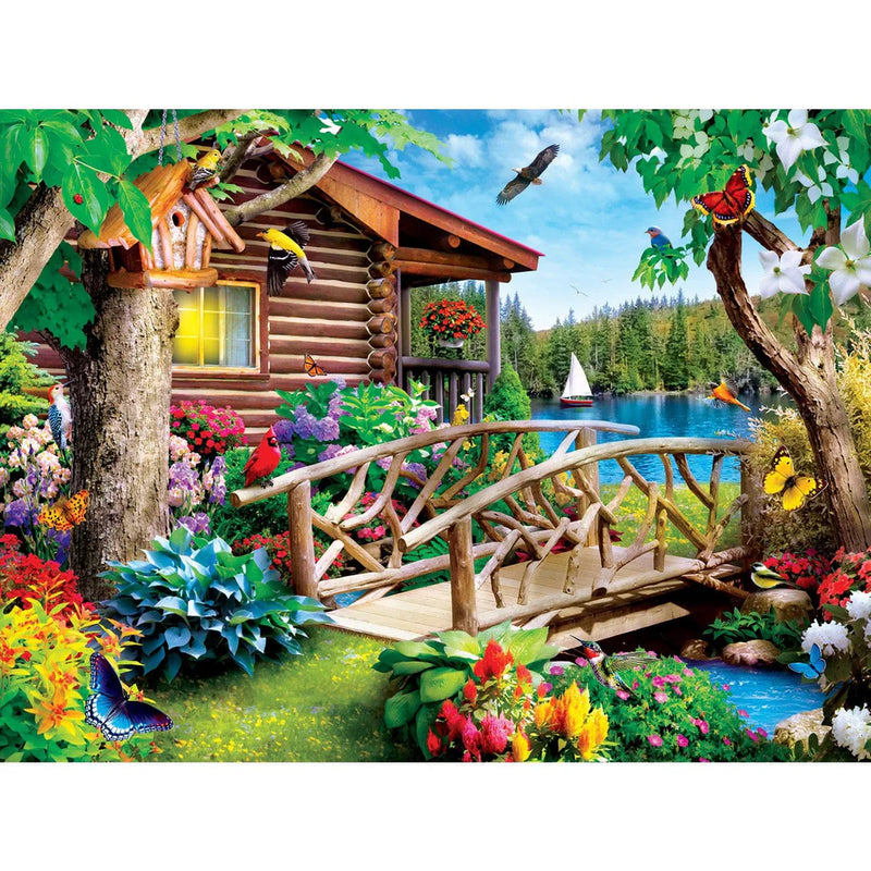 MasterPieces 32234 Memory Lane: Cabin Crossing EzGrip Puzzle 300 Piece Puzzle