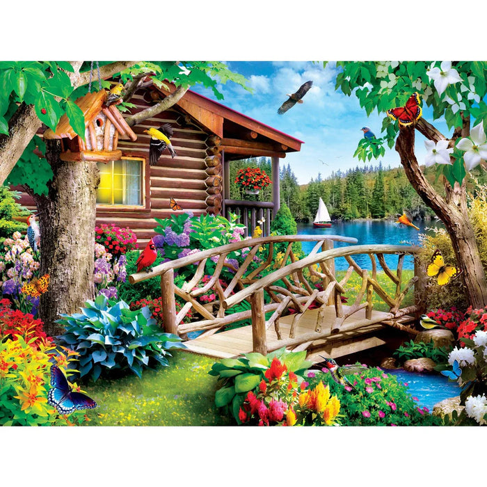 MasterPieces 32234 Memory Lane: Cabin Crossing EzGrip Puzzle 300 Piece Puzzle