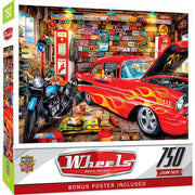 MasterPieces 32273 Wheels: Retro Garage 750 Piece Puzzle
