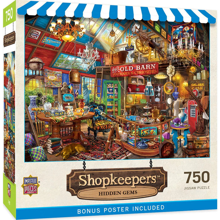 MasterPieces 32401 Shopkeepers: Hidden Gems Antiques Store 750 Piece Puzzle