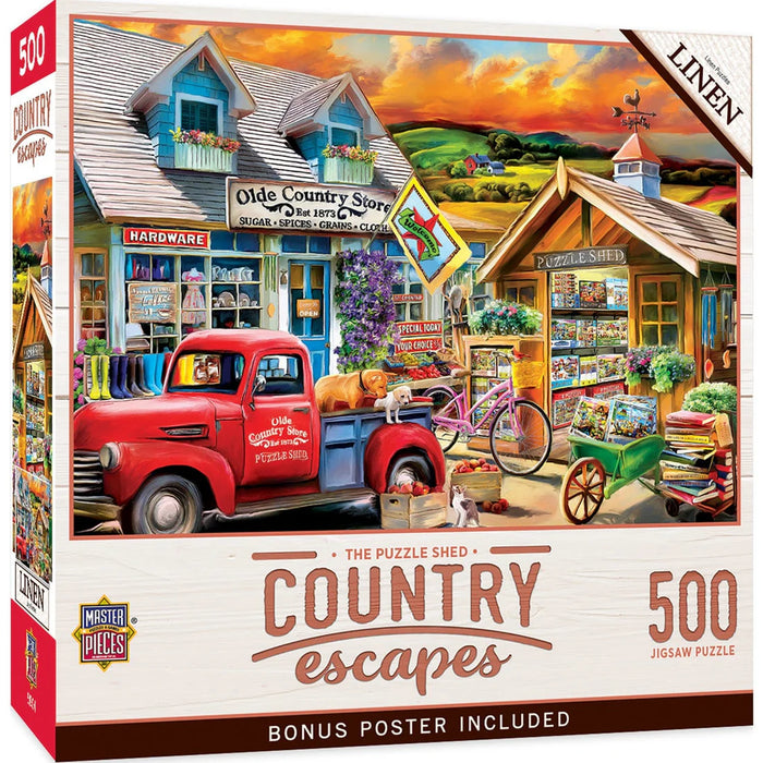 MasterPieces 32403 Country Escapes: The Puzzle Shed (Olde Country Store) 500 Piece Puzzle
