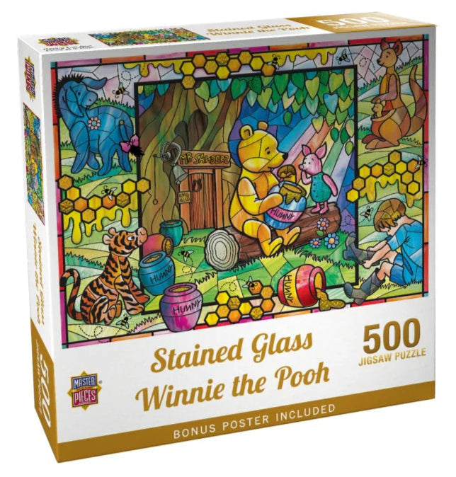 MasterPieces 32537 Stained Glass Classics: Winnie the Pooh 500 Piece Puzzle