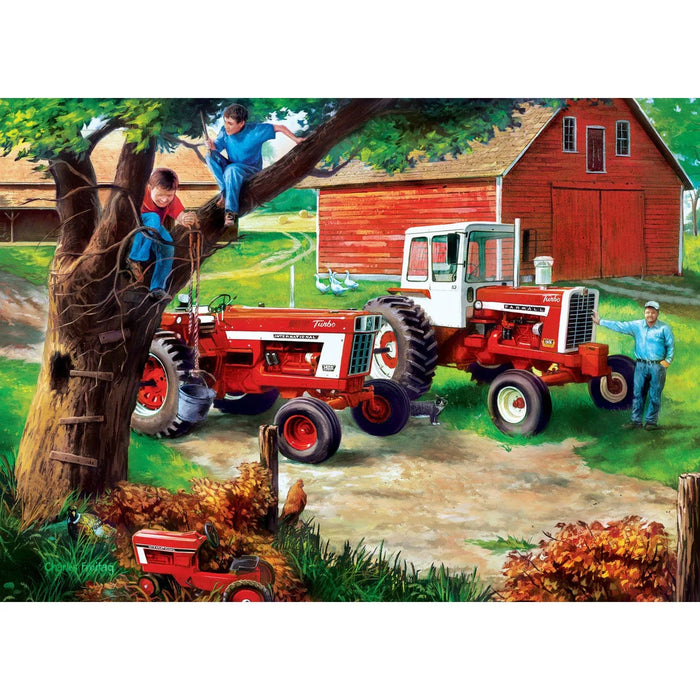 MasterPieces 71213 Farmall: Boys and Their Toys Tractors Farm Scene 1000 Piece Puzzle