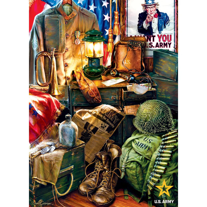 MasterPieces 71510 US Army: Men of Honor (Military Gear) 1000 Piece Puzzle