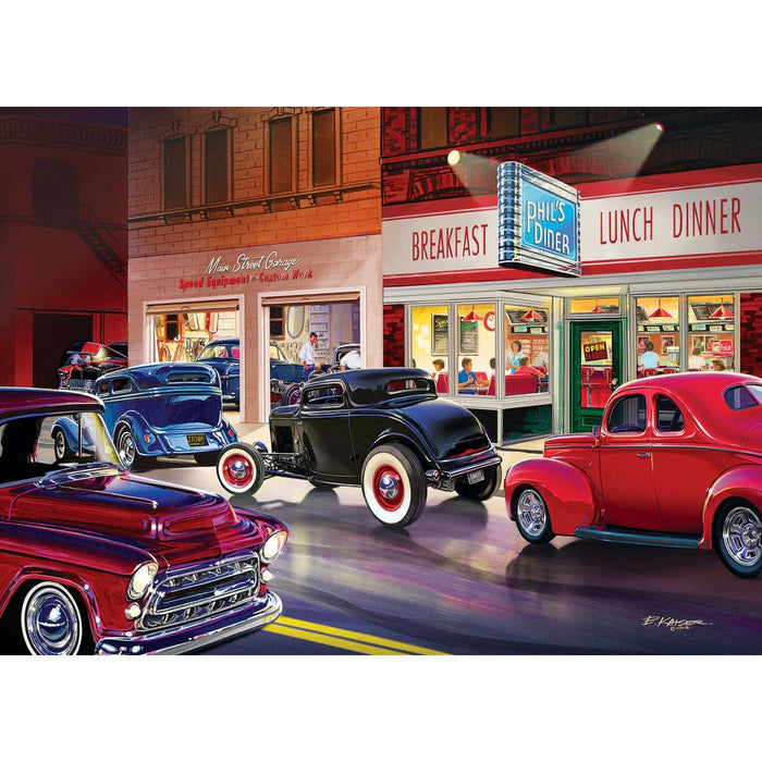MasterPieces 71514 Cruisin Route 66: Phil's Diner 1000 Piece Puzzle