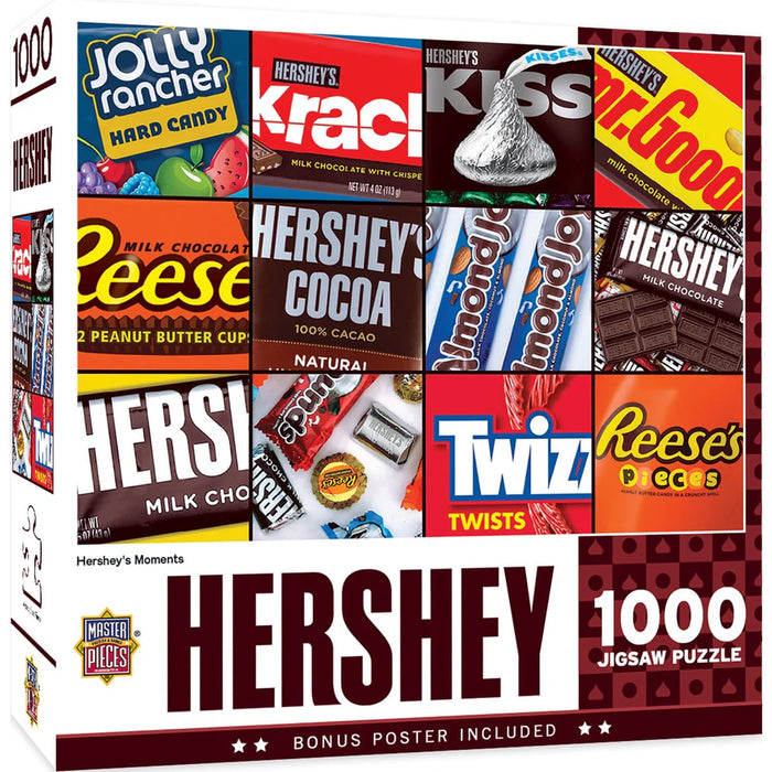 MasterPieces 71617 Hershey: Hersheys Moments Candy Collage 1000 Piece Puzzle