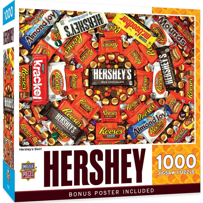 MasterPieces 71688 Hershey: Hershey's Swirl Candy Collage 1000 Piece Puzzle