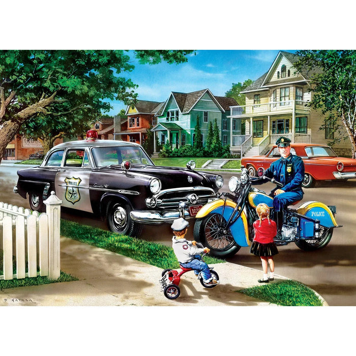 MasterPieces 71738 Hometown Heroes: Neighborhood Patrol Police 1000 Piece Puzzle