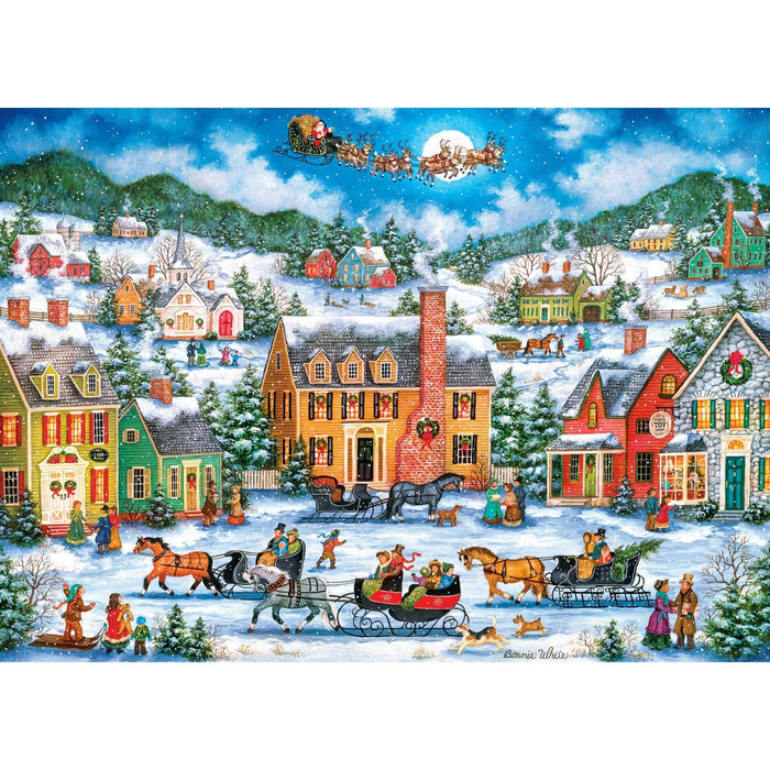 MasterPieces 71773 Season's Greeting: Christmas Eve Fly By 1000 Piece Puzzle