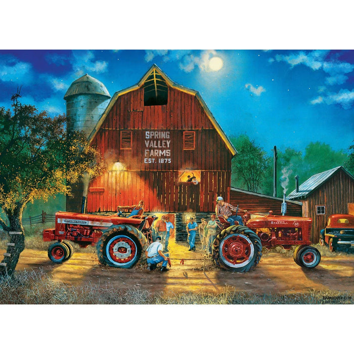 MasterPieces 71929 Farmall: The Rematch Tractors Pull Farm Scene 1000 Piece Puzzle