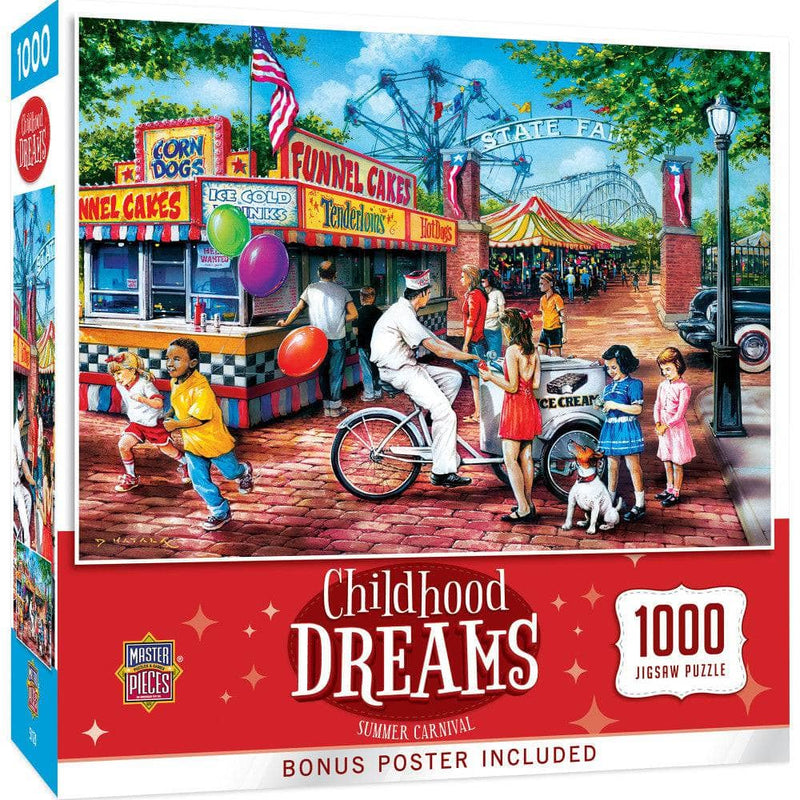 MasterPieces 72036 Childhood Dreams: Summer Carnival State Fair 1000 Piece Puzzle
