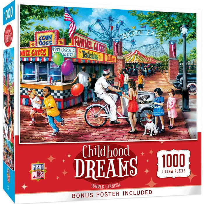 MasterPieces 72036 Childhood Dreams: Summer Carnival State Fair 1000 Piece Puzzle