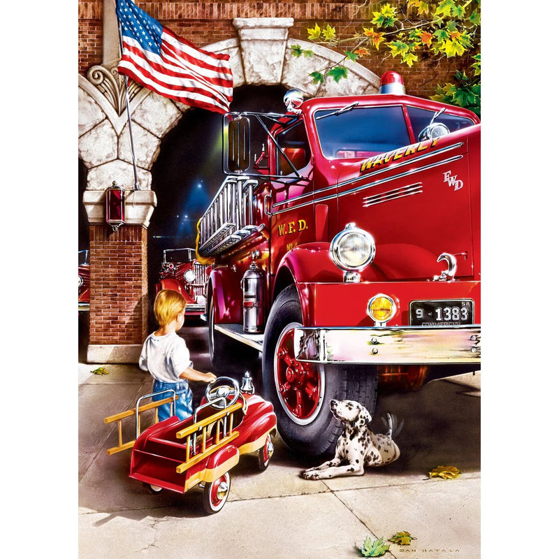 MasterPieces 72066 Hometown Heroes: Firehouse Dreams 1000 Piece Puzzle