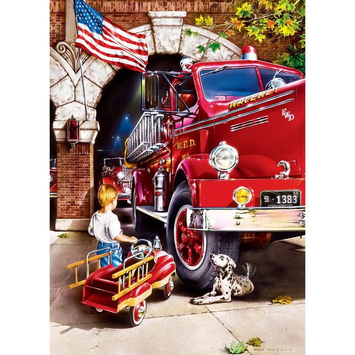 MasterPieces 72066 Hometown Heroes: Firehouse Dreams 1000 Piece Puzzle