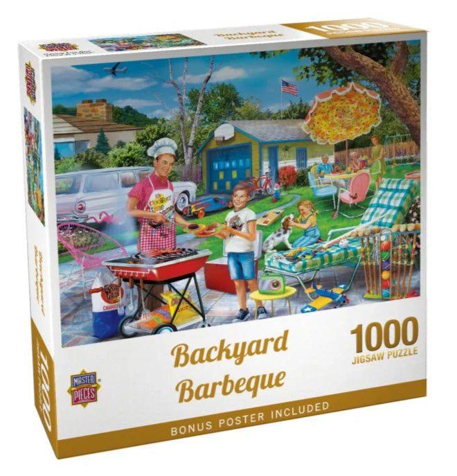 MasterPieces 72128 Childhood Dreams: Backyard Barbeque Puzzle 1000 Piece Puzzle
