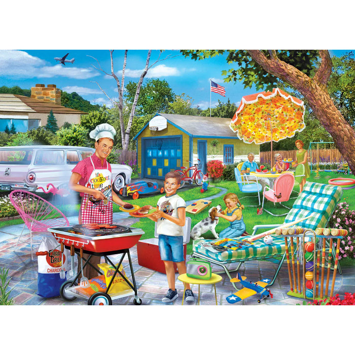MasterPieces 72128 Childhood Dreams: Backyard Barbeque Puzzle 1000 Piece Puzzle