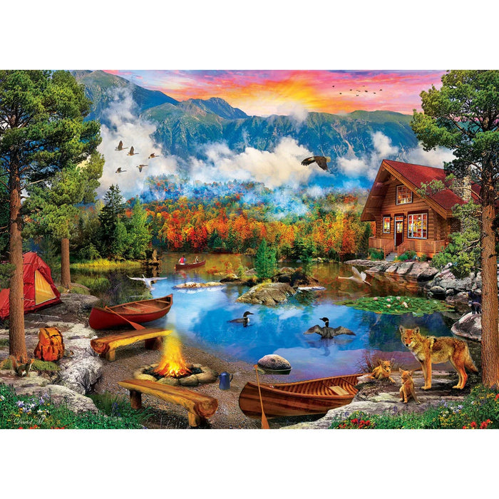 MasterPieces 72130 Time Away: Sunset Canoe on Lake Puzzle 1000 Piece Puzzle