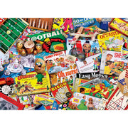 MasterPieces 72139 Flashbacks: Family Game Night Collage Puzzle 1000 Piece Puzzle